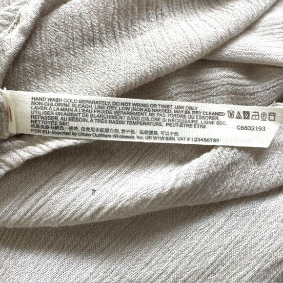 FREE PEOPLE LILLIE ENDLESS SUMMER GAUZY MINI BEACH HALTER DRESS SIZE L FESTIVAL - Picture 11 of 14